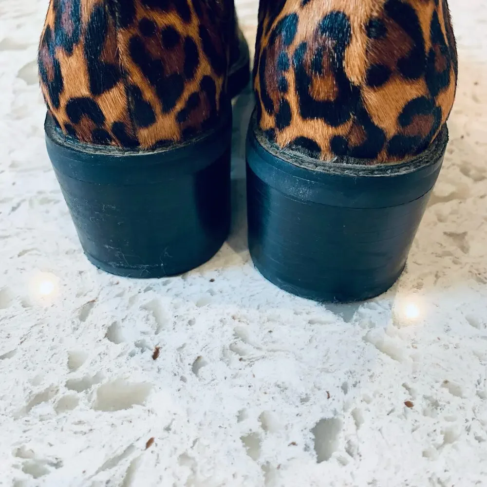 Crown Vintage Leopard print Maiy booties size 7.5